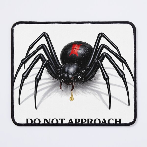 Item preview, Black Widow DANGER Shirt – Toxic Spider Warning Graphic Tee designed and sold by Japanese Bug Hunter.