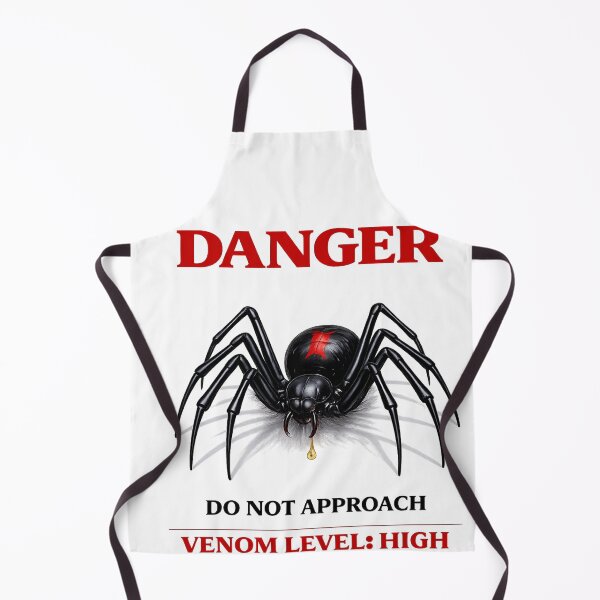 Item preview, Black Widow DANGER Shirt – Toxic Spider Warning Graphic Tee designed and sold by Japanese Bug Hunter.