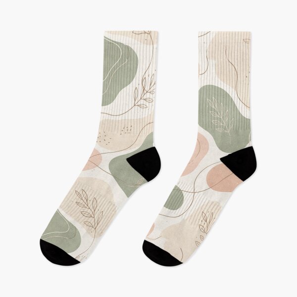 Item preview, Beige Sage Abstract Leaf Pattern designed and sold by SassyArtistry.