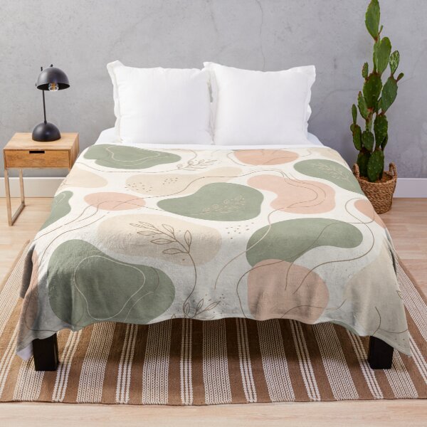 Item preview, Beige Sage Abstract Leaf Pattern designed and sold by SassyArtistry.