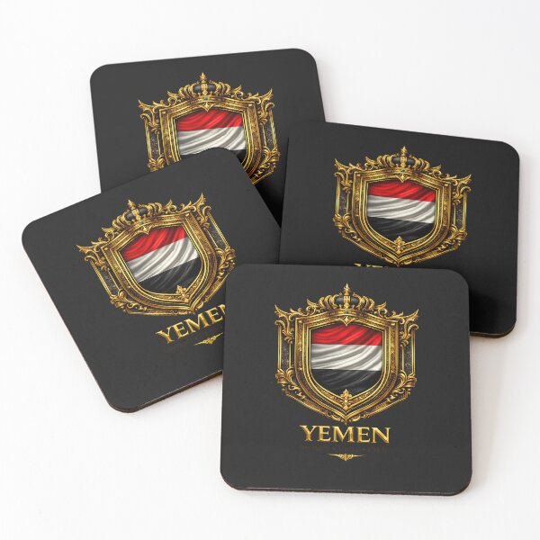 Item preview, Yemen Flag Royal Crest – Luxury Gold Emblem Arabian Pride Design designed and sold by Culture Atlas .