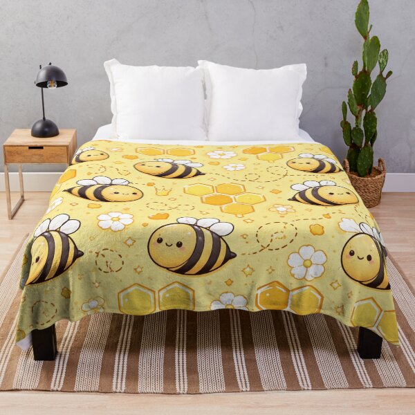 Item preview, Cute Bee Honeycomb Pattern designed and sold by SassyArtistry.