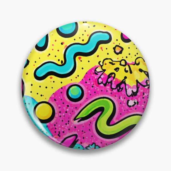Item preview, 90s Neon Squiggle Pattern designed and sold by SassyArtistry.