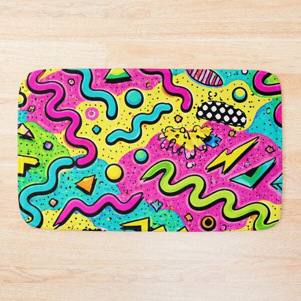 Item preview, 90s Neon Squiggle Pattern designed and sold by SassyArtistry.