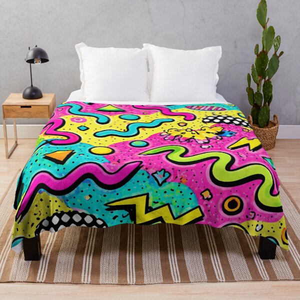 Item preview, 90s Neon Squiggle Pattern designed and sold by SassyArtistry.