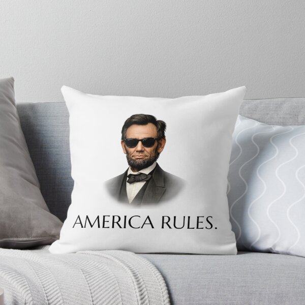 Item preview, American Rules -- cool Abraham Lincoln in shades designed and sold by The Sporty Nerd.