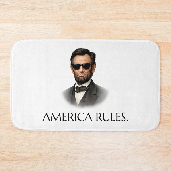 Item preview, American Rules -- cool Abraham Lincoln in shades designed and sold by The Sporty Nerd.