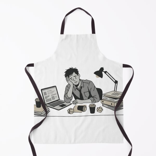 Item preview, Investment Banking Burnout – Tired Analyst Humor Illustration designed and sold by yadine.