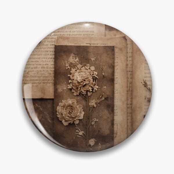 Item preview, Vintage Botanical Pressed Flowers Collage designed and sold by SassyArtistry.