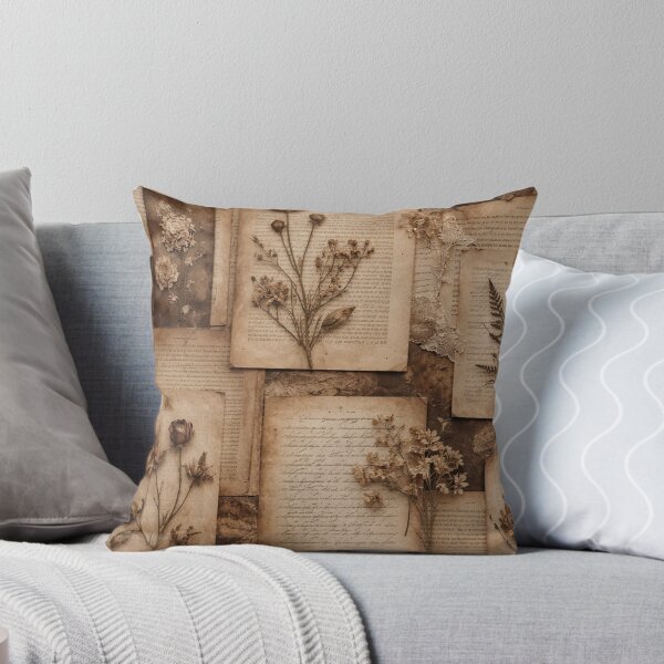 Item preview, Vintage Botanical Pressed Flowers Collage designed and sold by SassyArtistry.