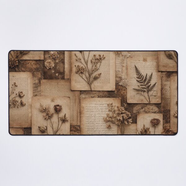 Item preview, Vintage Botanical Pressed Flowers Collage designed and sold by SassyArtistry.
