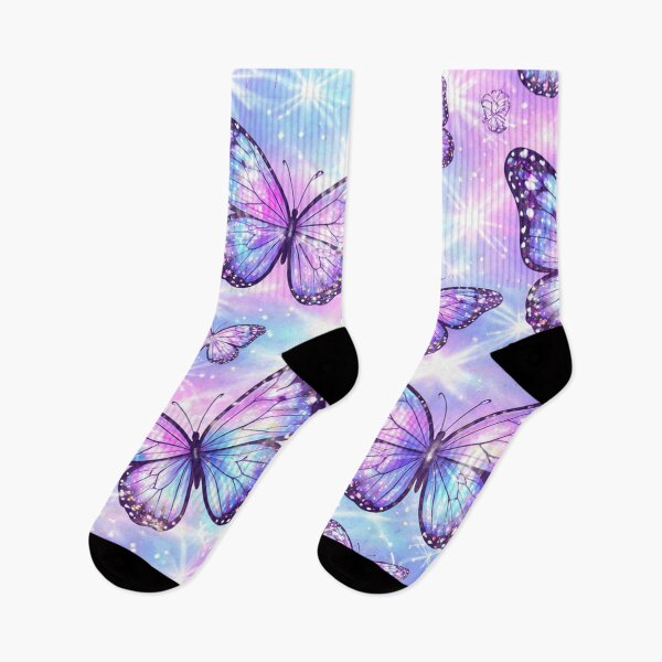 Item preview, Purple Blue Butterfly Sparkle Pattern designed and sold by SassyArtistry.