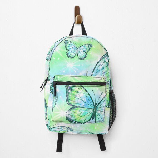 Item preview, Green Mint Butterfly Sparkle Pattern designed and sold by SassyArtistry.