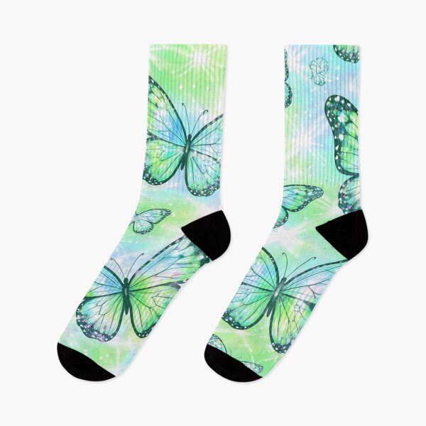 Item preview, Green Mint Butterfly Sparkle Pattern designed and sold by SassyArtistry.