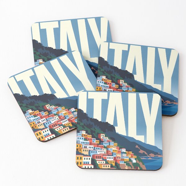 Item preview, Italy Travel – Amalfi Coast Vintage Art designed and sold by Atlas Poster Co..