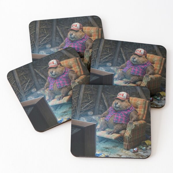 Item preview, Canadian Beaver Watches Television in His Lodge designed and sold by Tridentulus.