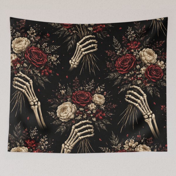 Item preview, Gothic Skeleton Hands and Roses designed and sold by SassyArtistry.