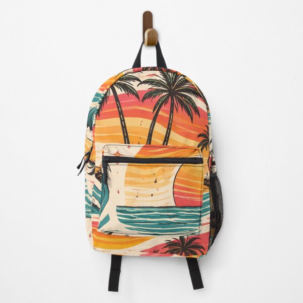 Item preview, Retro Sunset Waves and Palm Trees designed and sold by SassyArtistry.
