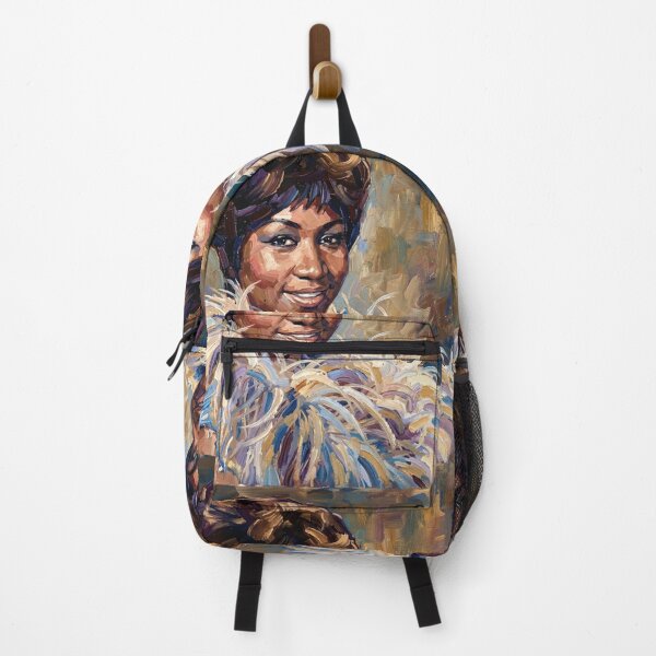 Item preview, The Queen of Soul: Aretha Franklin Feathered Impasto Portrait designed and sold by Art's Diner.