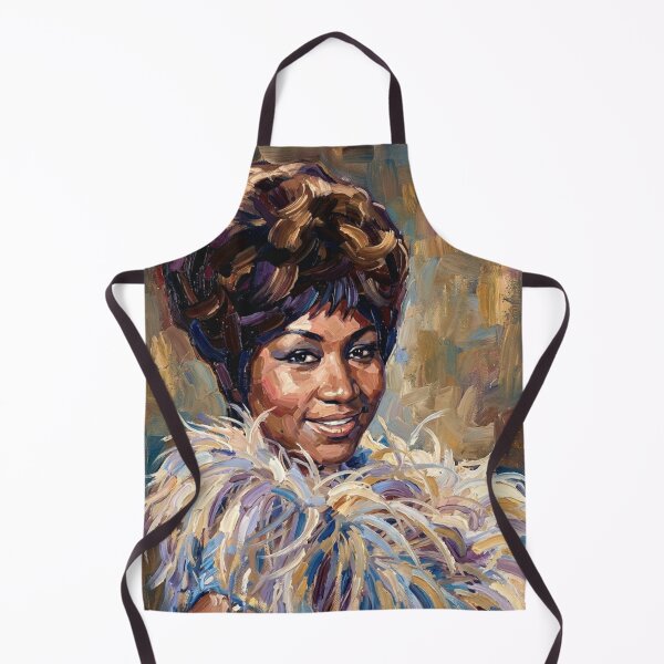 Item preview, The Queen of Soul: Aretha Franklin Feathered Impasto Portrait designed and sold by Art's Diner.