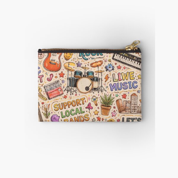 Item preview, Indie Rock Music Doodle Pattern designed and sold by SassyArtistry.
