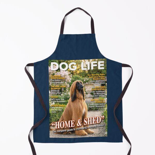 Item preview, HOME & SHED: Afghan Hound Dog Life Magazine Cover designed and sold by FrancophileFun.