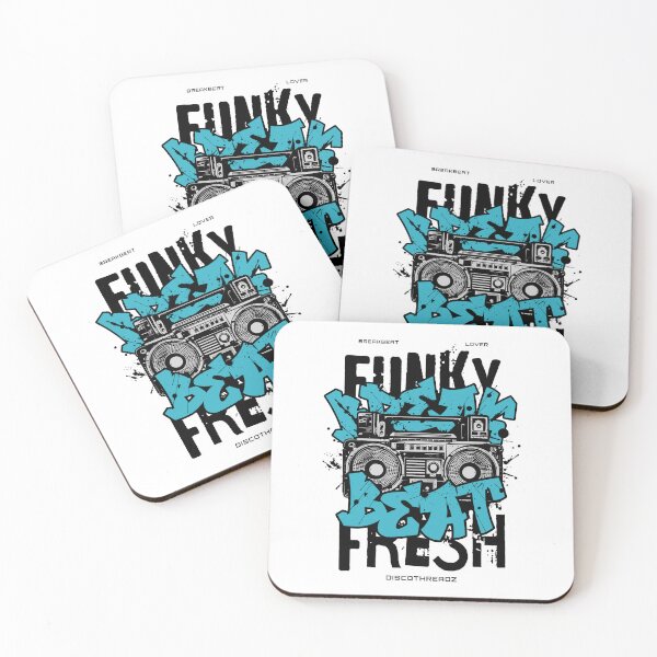 Item preview, BREAKBEAT  - Funky Fresh Boombox (Black)  designed and sold by Discothreadz.