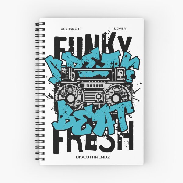Item preview, BREAKBEAT  - Funky Fresh Boombox (Black)  designed and sold by Discothreadz.
