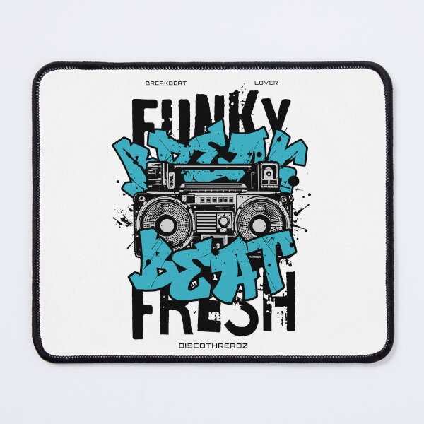 Item preview, BREAKBEAT  - Funky Fresh Boombox (Black)  designed and sold by Discothreadz.
