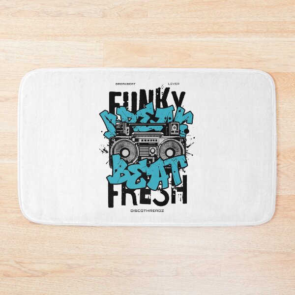 Item preview, BREAKBEAT  - Funky Fresh Boombox (Black)  designed and sold by Discothreadz.