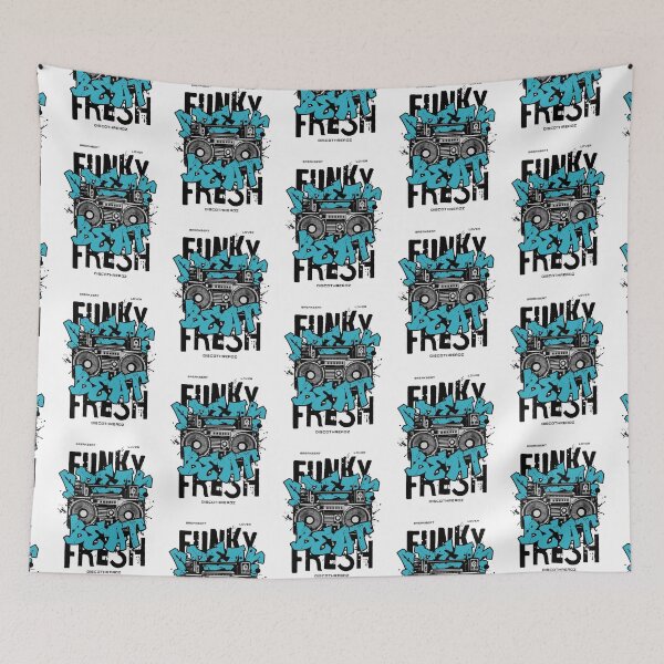 Item preview, BREAKBEAT  - Funky Fresh Boombox (Black)  designed and sold by Discothreadz.