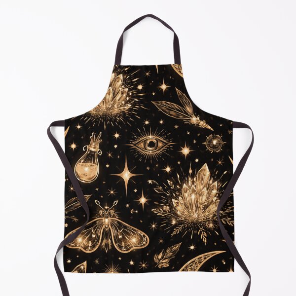 Item preview, Gold Celestial Moon Crystal Pattern designed and sold by SassyArtistry.