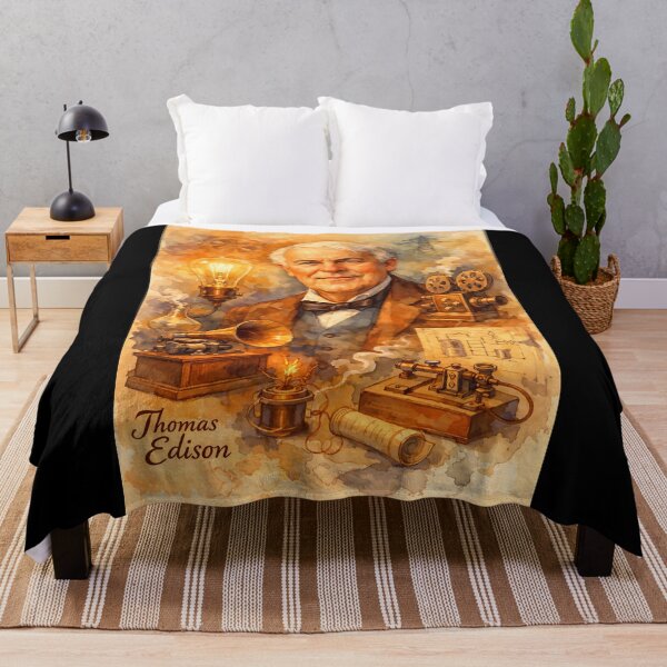 Item preview, Thomas Edison designed and sold by Sarcastic designs.