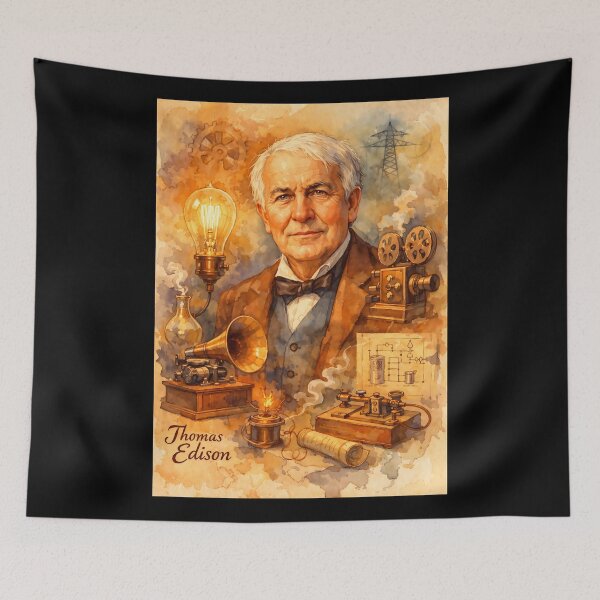 Item preview, Thomas Edison designed and sold by Sarcastic designs.