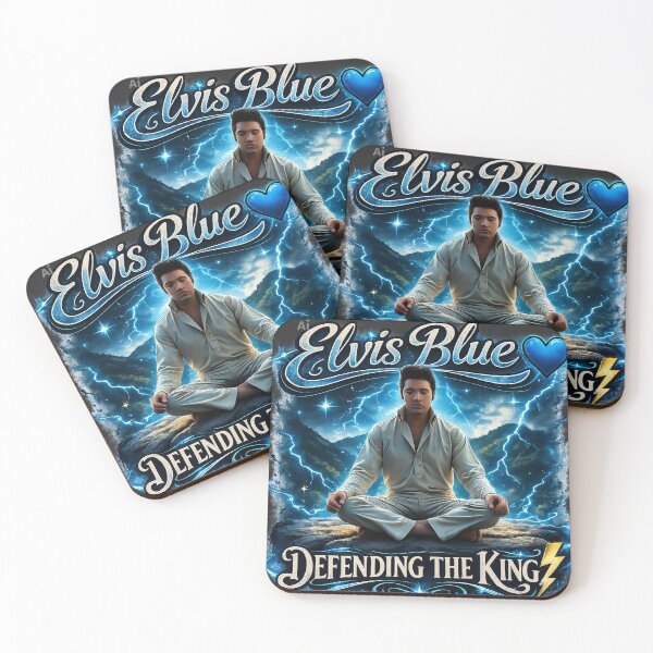 Item preview, Defending The King Elvis Blue  designed and sold by LumaLine.