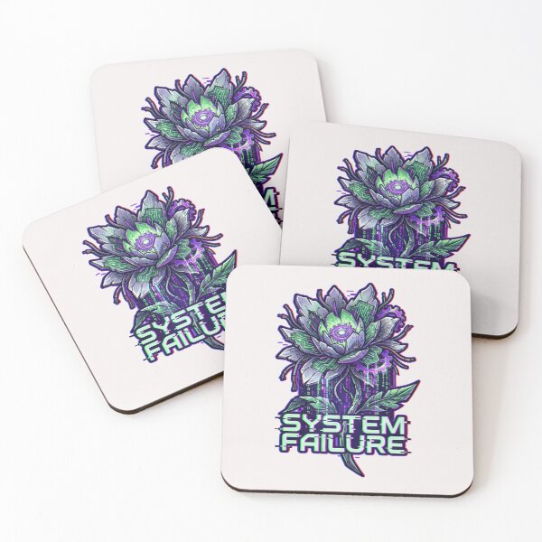 Item preview, Cyberpunk Y2K Mechanical Flower "System Failure" Glitch Graphic designed and sold by benjyjump.