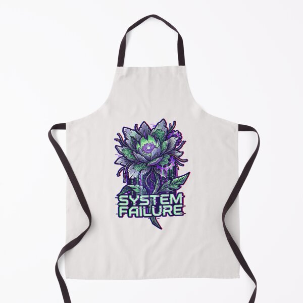 Item preview, Cyberpunk Y2K Mechanical Flower "System Failure" Glitch Graphic designed and sold by benjyjump.