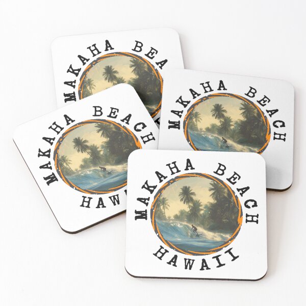Item preview, Makaha Beach - Hawaii (with Black Lettering) designed and sold by VelvetRoom.