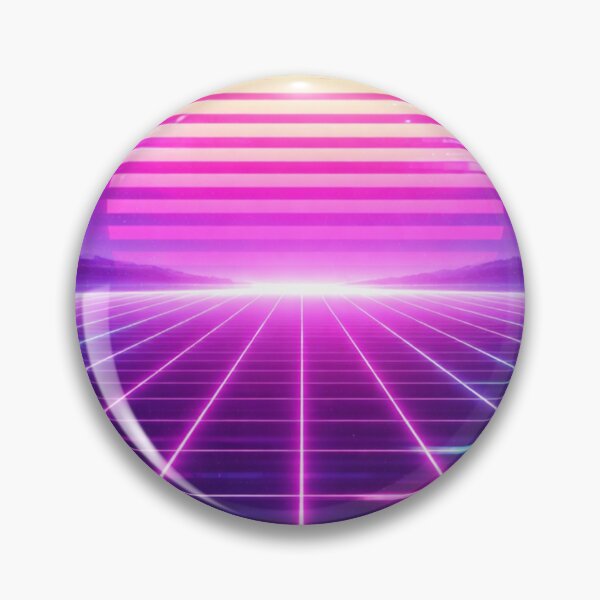 Item preview, Neon Grid Sunset Vaporwave Scene designed and sold by SassyArtistry.