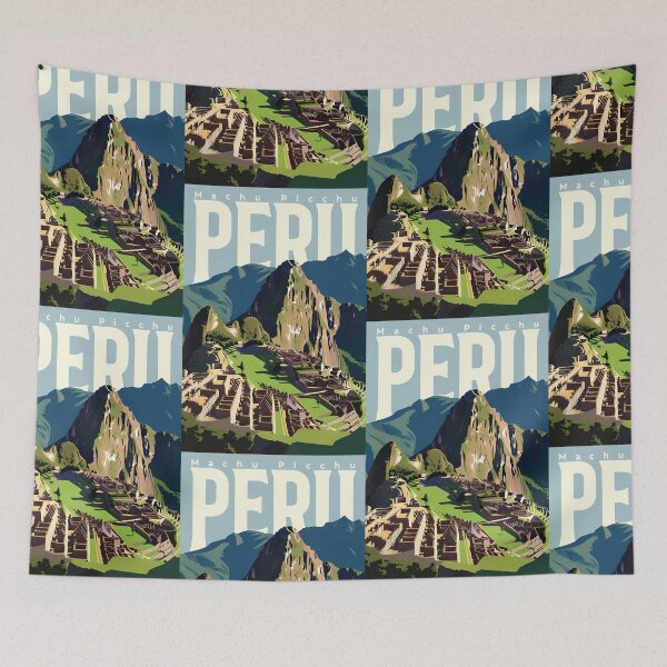 Item preview, Peru Travel – Machu Picchu Vintage Art designed and sold by Atlas Poster Co..