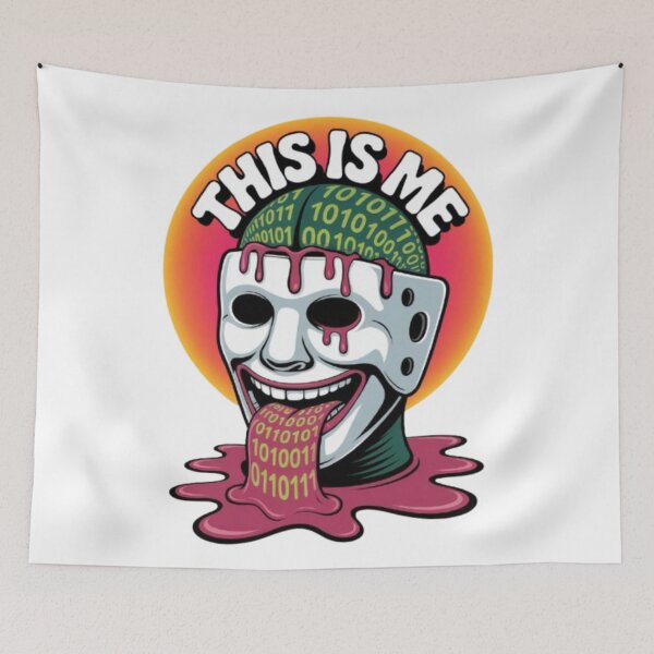 Item preview, This Is Me – Psychedelic Identity Mask Graphic designed and sold by NewUSShop.