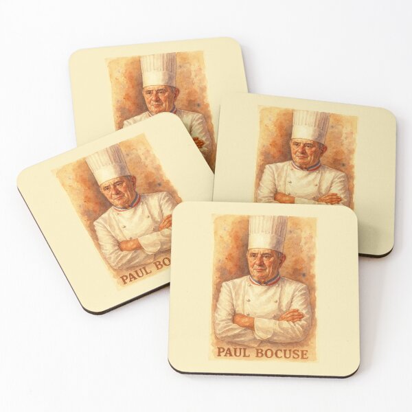 Aperçu de l'œuvre Paul Bocuse, légende de la cuisine française créée et vendue par Sarcastic designs.