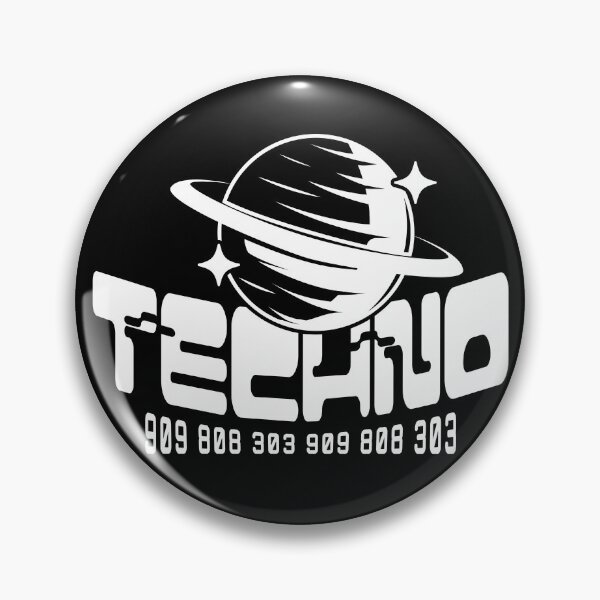 Item preview, TECHNO  - Ring Planet Tech (White) designed and sold by Discothreadz.