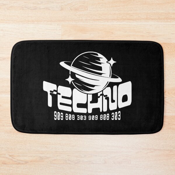 Item preview, TECHNO  - Ring Planet Tech (White) designed and sold by Discothreadz.