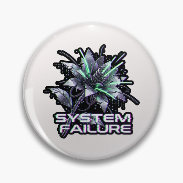 Item preview, Cyberpunk Glitch Mechanical Flower "System Failure" Y2K Graphic designed and sold by benjyjump.