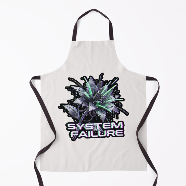 Item preview, Cyberpunk Glitch Mechanical Flower "System Failure" Y2K Graphic designed and sold by benjyjump.