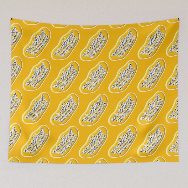 Item preview, What’s mindfulness? I wasn’t paying attention: orange background designed and sold by mntimg.