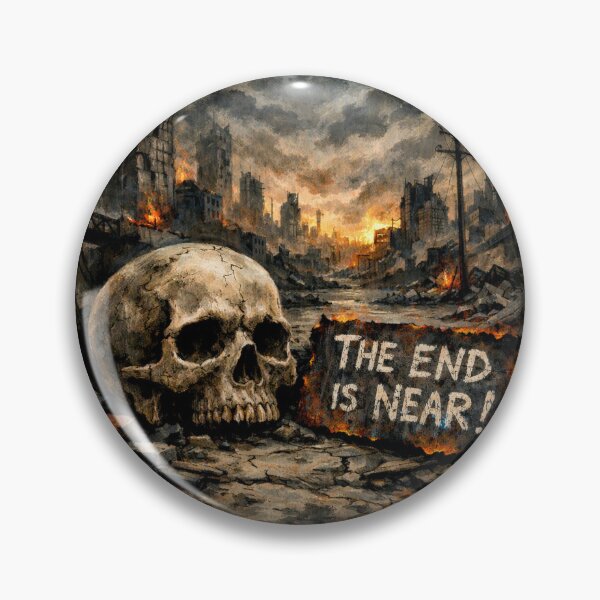 Item preview, The End Is Near - Post Apocalyptic City – Dystopian Ruins designed and sold by Forged in the Warp.