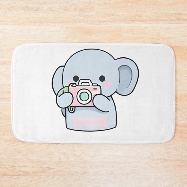 Item preview, Cute Elephant Photographer - Kawaii  Elephant with Pink Camera designed and sold by Trendora90.