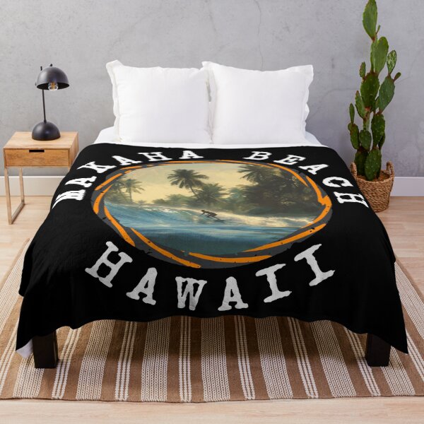Item preview, Makaha Beach - Hawaii (with White Lettering) designed and sold by VelvetRoom.